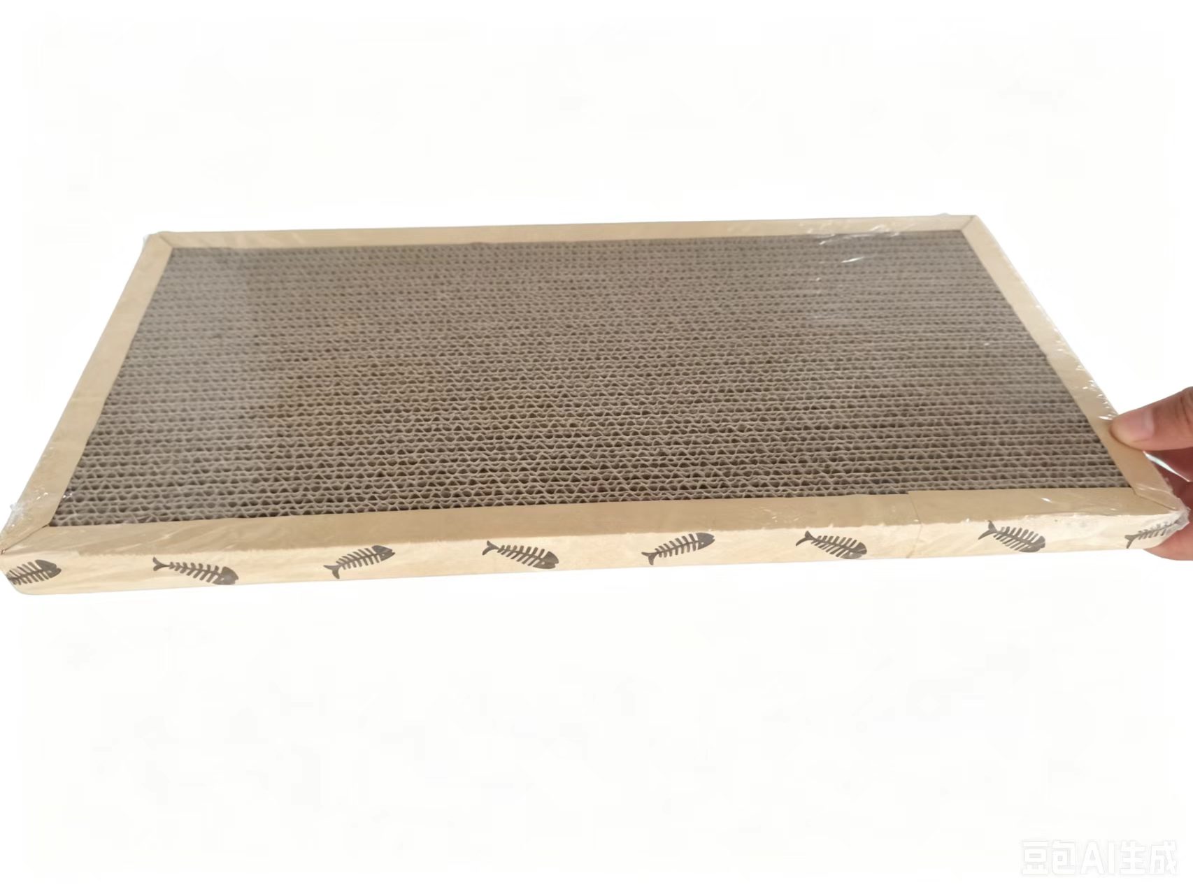 Simple corrugated cat scratching board 